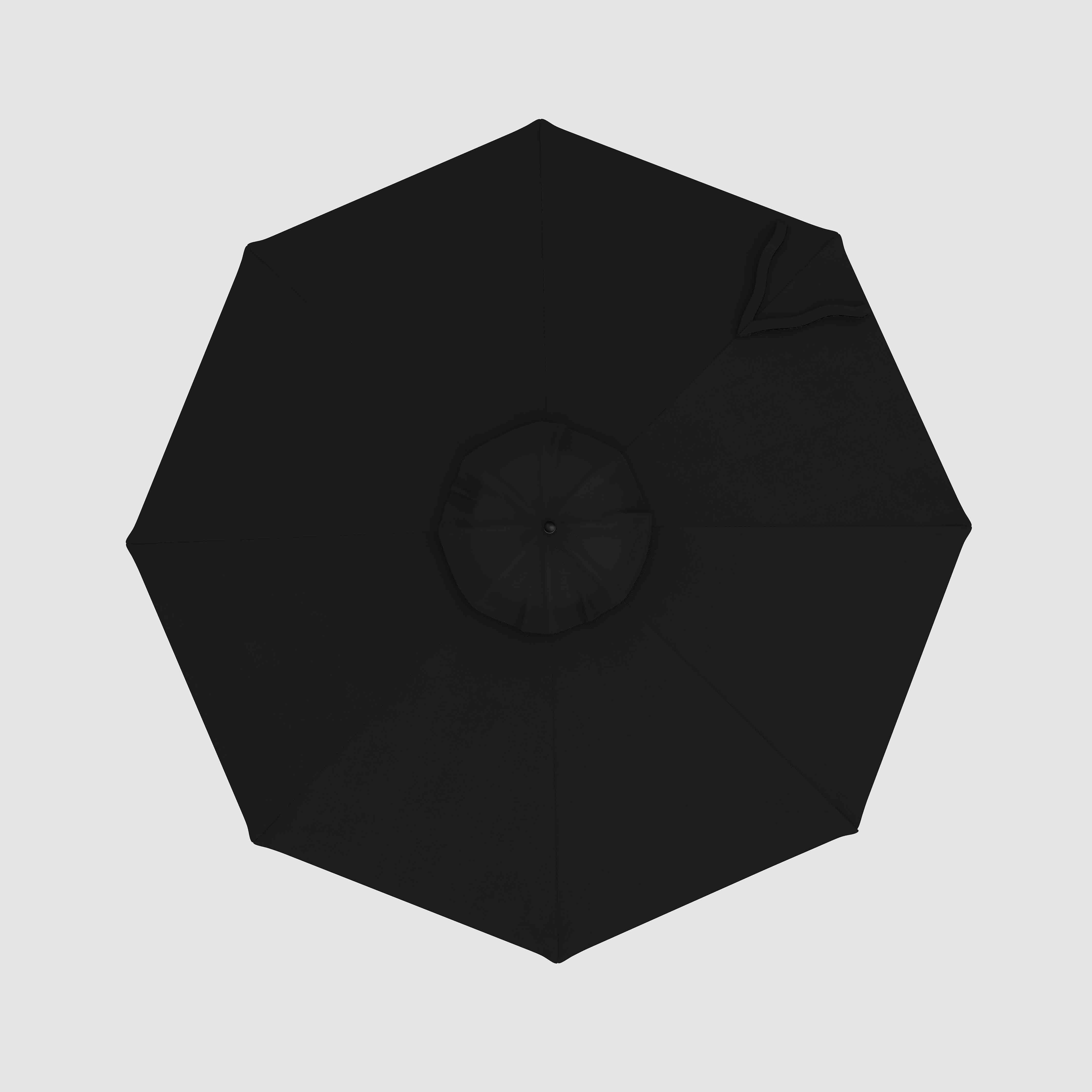 Auvent de rechange pour parasol de marché - Terylast Ebony - Noir